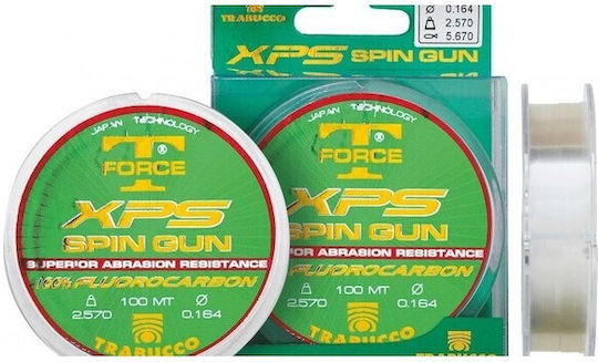 Trabucco Fishing Line Fluorocarbon Transparent 100m 0.164mm