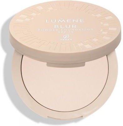 Compact Powder Foundation In One Spf 15 Lumene Blur Shade No 0 Capacity G 10