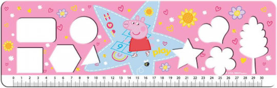 533391 Drawing Pad 23x33cm 40 Sheets Self-Adhesive Stencils 2 Pages Color 2 Designs Peppa Pig Set 12 Pieces Set 12 Pieces