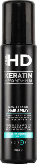 Farcom HD Keratin & Pro-vitamina B5 Lac Extra Puternic Pentru Fixare Foarte Puternică 200ml