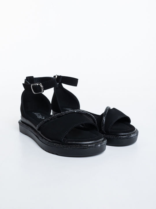 Sandale Tip Pantof Negre