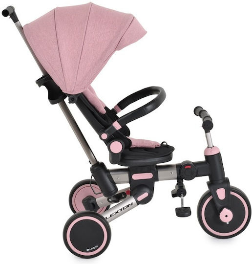 Byox Flexton Kinderdreirad Klappbar & Wandelbar Für 6 Monate Rosa