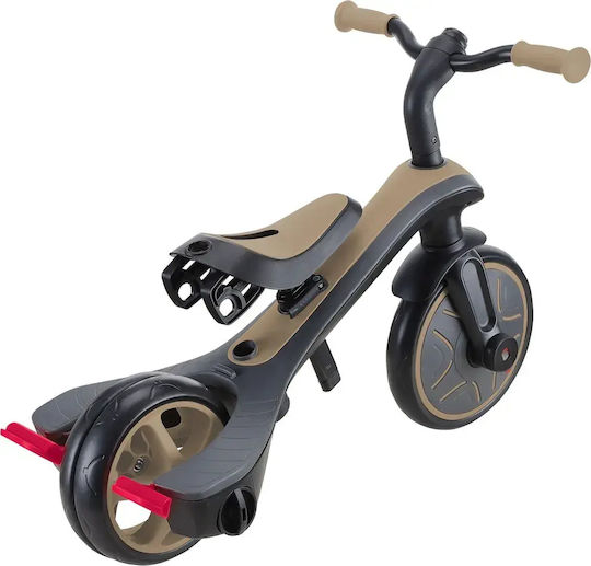 Globber Explorer Trike Μετατρεπόμενο με Χειρολαβή Γονέα 4 σε 1 για 2+ Ετών Μπεζ