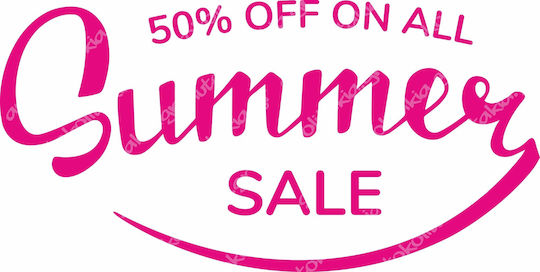 Αυτοκόλλητο Εκπτώσεων - Summer Sale 121 - 120cm X 60cm