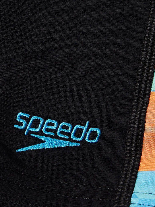 Speedo Digital Panel Kids Swimwear Jammer Black/Picton Blue/Punch Blue