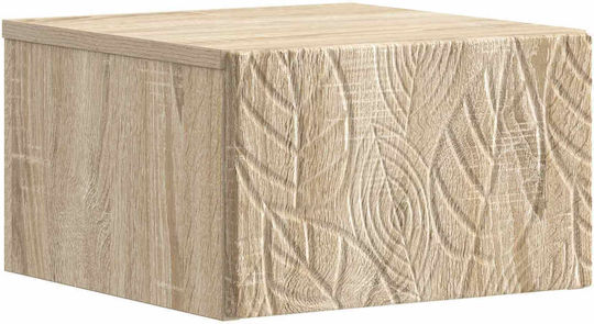 Wooden Beige Bedside Tables 2 Pieces 49x34.5x20cm