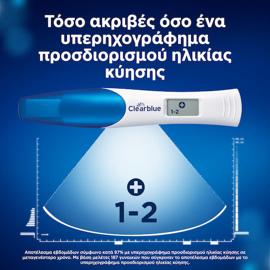 Clearblue Double Check & Date 2бр Дигитален Тест за бременност Ранно тестване и дата