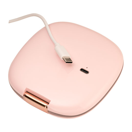 Mon Reve Makeup Mirror Hand with Light Zoom x10 Pink