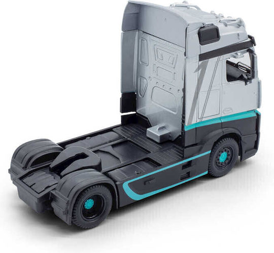 Mounted Miniatures Mercedes Actros Gray Green 1/43 Burago