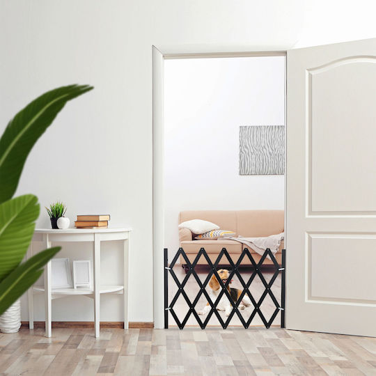 Relaxdays Διαχωριστικό Σκύλου σε Μαύρο Χρώμα 140 x 20.5εκ.