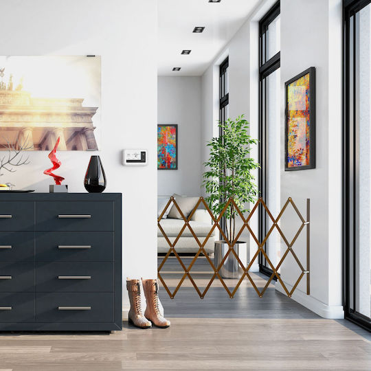 Relaxdays Διαχωριστικό Σκύλου σε Καφέ Χρώμα 130 x 22εκ.