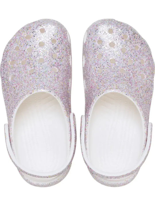 Glitter Kids Anatomic Beach Clogs Purple