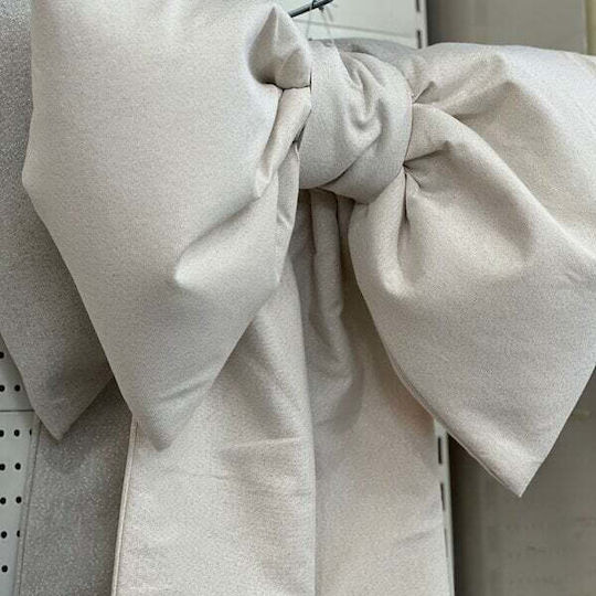 Fioygkos Stoff Dekoratives Element Schmucklampe Lurex 40x65cm 40x65cm Silber Grau