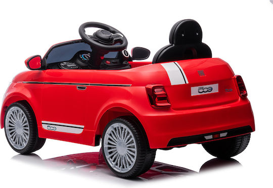 Fiat 500 Μονοθέσιο με Τηλεκοντρόλ 12 Volt Κόκκινο
