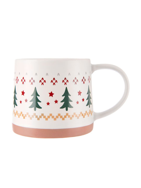 Orion Christmas Mug Porcelain White L13xW9.5xD8.5cm.