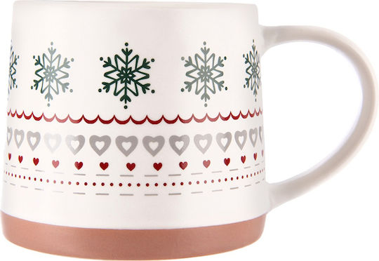 Orion Christmas Mug Porcelain White L13xW9.5xD8.5cm.
