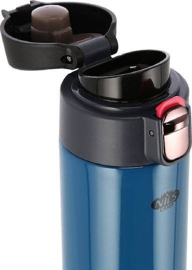 Nils Ποτήρι Θερμός Ανοξείδωτο 500ml Blue