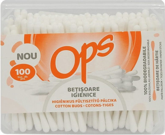 Sticks Baumwollstäbchen Ohren 100 Stück Rechteckige Box