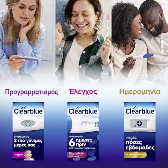 Clearblue Πρώιμη Ανίχνευση Τεστ Εγκυμοσύνης 1τμχ