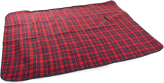 Verk Group Κουβέρτα Πικ Νικ 200x200cm σε Κόκκινο χρώμα