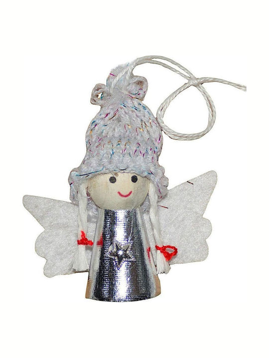 Saska Garden Saska Garden Weihnachtsfigur Cherub Silber 7cm