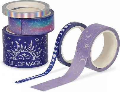 Set Decorative Adhesive Tapes 5 Pieces Legami Magic
