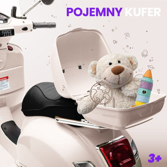 Вдъхновен Scooter with Trunk Електрическо Бял