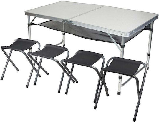 Victoria Sport Aluminum Table Set for Camping Foldable in Case