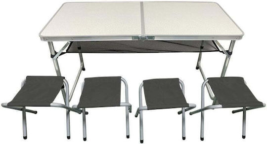 Victoria Sport Aluminum Table Set for Camping Foldable in Case