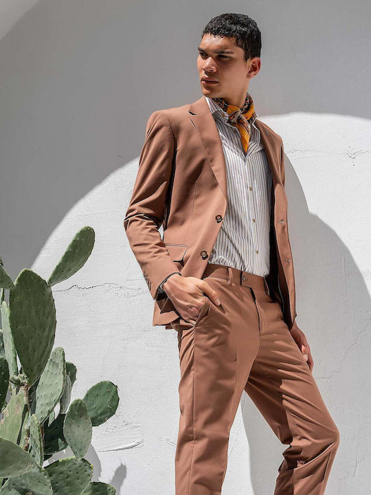 Men's Suit with Slim Fit Dolce Brown