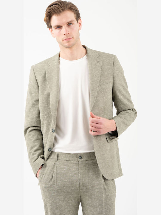 Men's Suit with Slim Fit Barozi Green