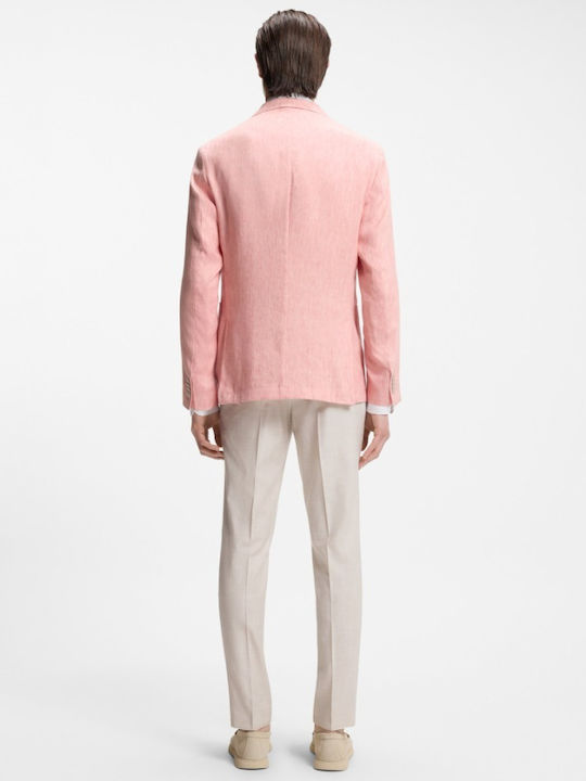 Summer Men’s Suit Jacket Pink