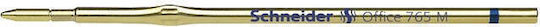 Син пълнител Schneider 765 Medium, дълготраен, метален