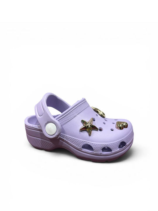 3- Kids Beach Clogs Lilac