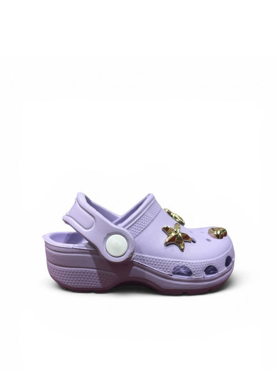 3- Kids Beach Clogs Lilac