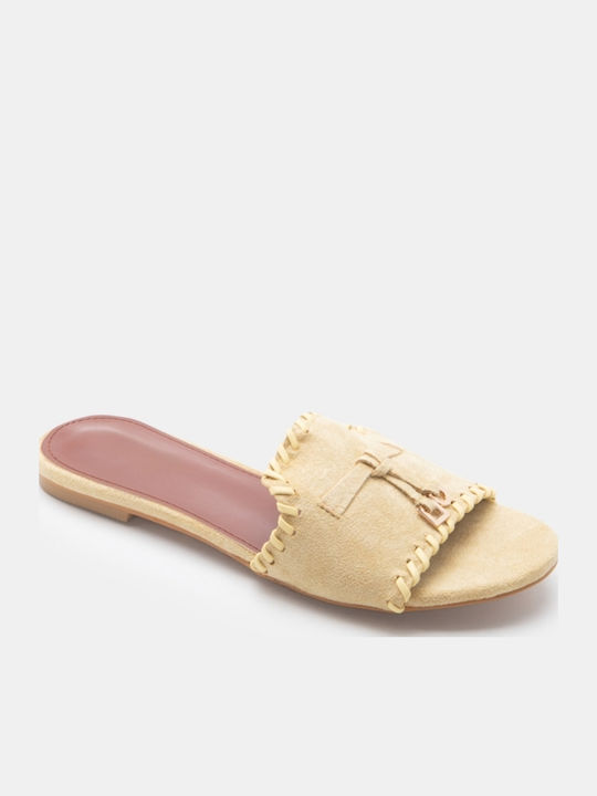 Women's Flat Sandals Yellow