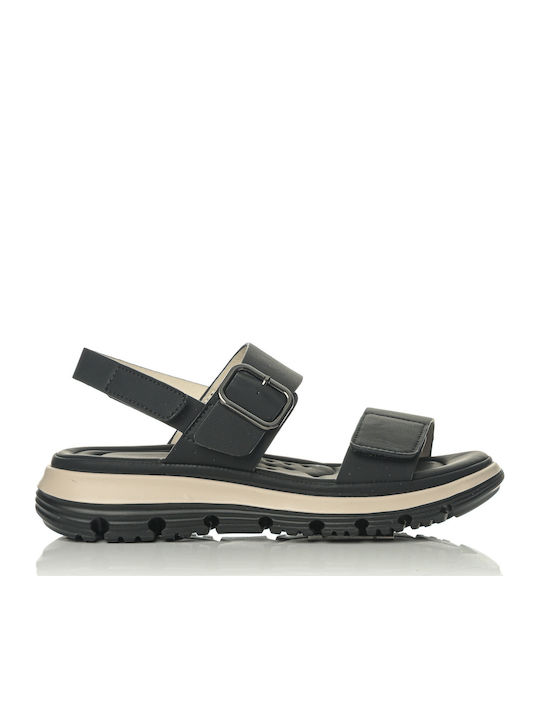 Дамски Анатомични Сандали Flatforms Черни