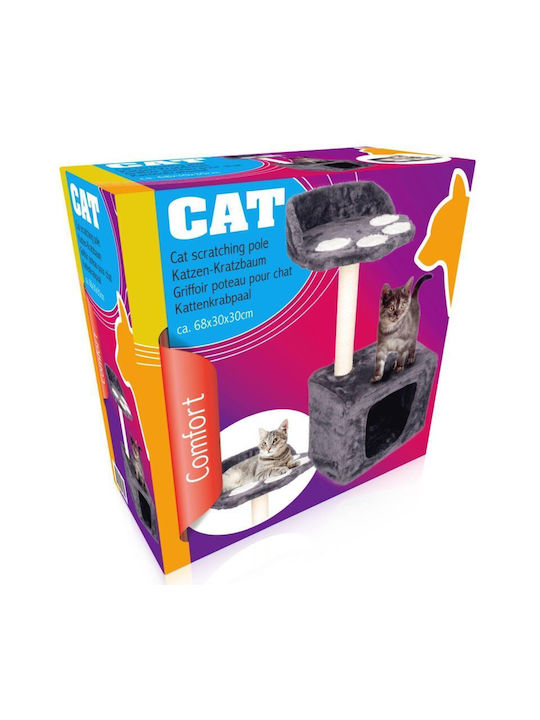 Scratching Post Cat Trees Gray 2 levels 68x30x30cm