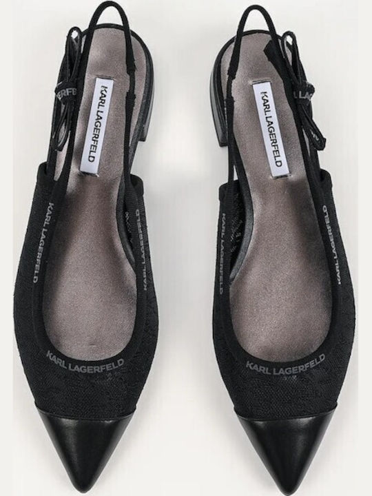 Kerrie Damen Ballerinas Slingback in Schwarz Farbe