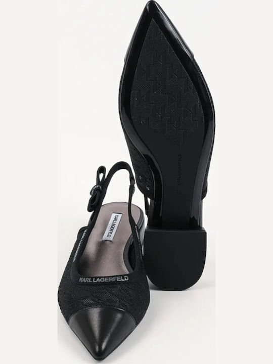 Kerrie Damen Ballerinas Slingback in Schwarz Farbe