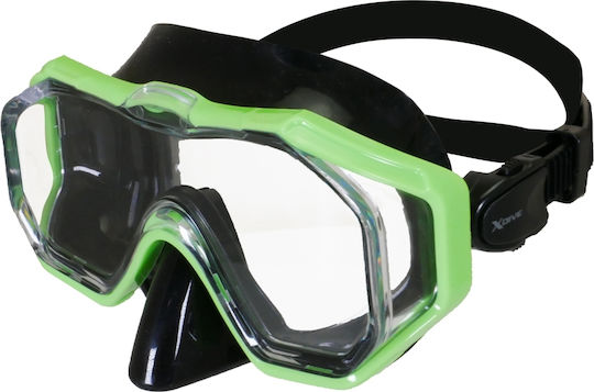 XDive Tauchmaske Wide-Op Gelbe