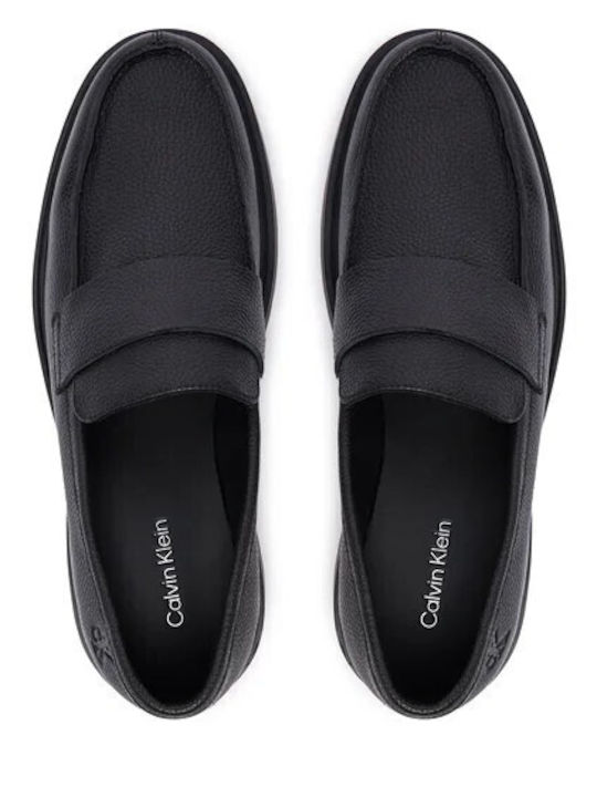 Δερμάτινα Ανδρικά Loafers σε Μαύρο Χρώμα