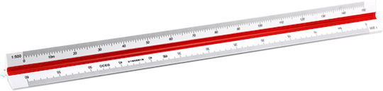 Deli Κλιμακόμετρα 1:500 30cm 1:100 200 250 300 400 500 89307