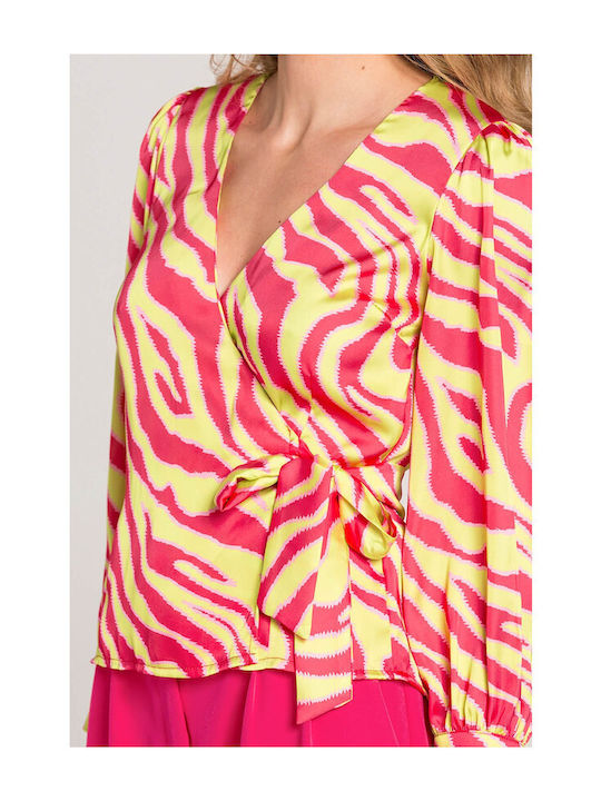 Long Sleeve Women's Shirt Fuchsia