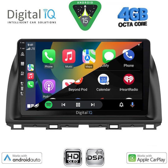 Digital IQ Car Audio System for Mazda CX-5 2013-2017 (Bluetooth/USB/WiFi/GPS/Apple CarPlay/Android Auto) with 10" Touch Screen
