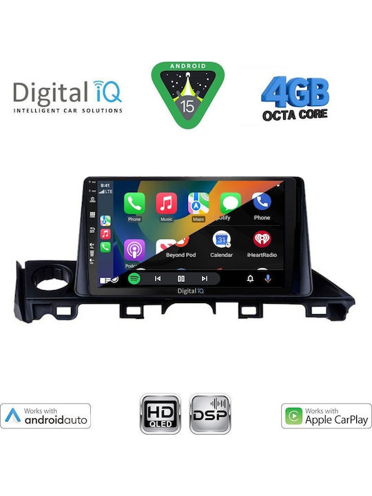 Digital IQ Car Audio System for Mazda 6 2017-2020 Bluetooth USB WiFi GPS Apple CarPlay Android Auto with 9" Touch Screen