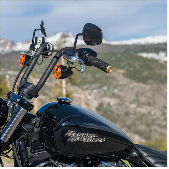 Arlen Ness Motorcycle Grips Harley Davidson '74 '22 Single Dual Throttle Cables Air Trax Grips Brass End Cap