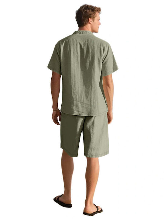 Pantaloni Scurți Bărbați Set Kaki