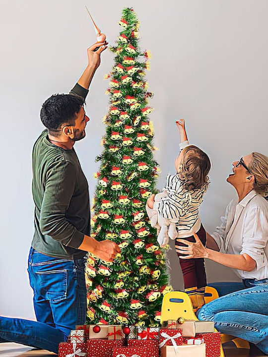 Foldable Artificial Green Christmas Tree 150 Cm Eye-catching Holiday Decoration