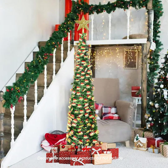 Faltbarer Künstlicher Grüner Weihnachtsbaum 150 Cm Blickfang Feiertagsdekoration